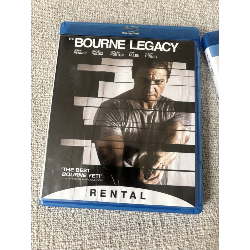 Set of 2 The Bourne Legacy Blu-ray Rental Edition & Jason Bourne Disc Matt Damon - Picture 2 of 9